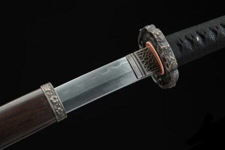Katana Kaizu (Damascus staal en echte Hamon)